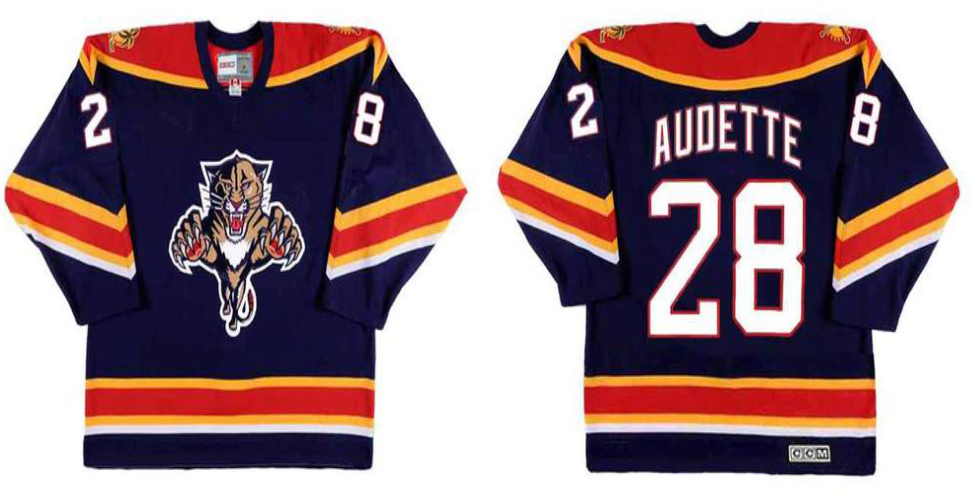 2019 Men Florida Panthers #28 Audette blue CCM NHL jerseys